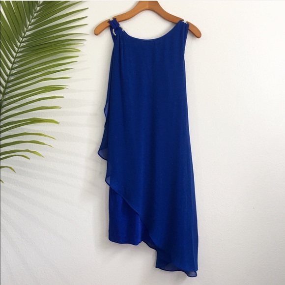 bebe royal blue dress Bebe Beaded Mini Dress